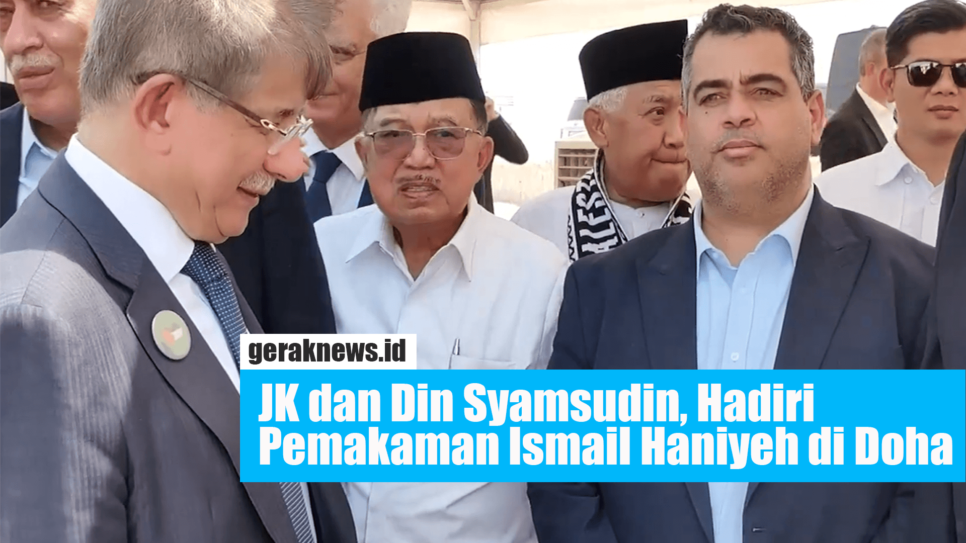 jusuf kalla jk menghadiri pemakaman haniyeh