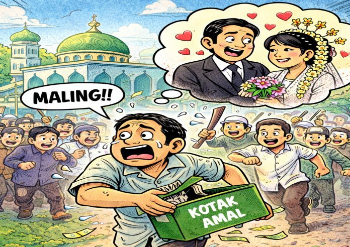 maling kotak amal