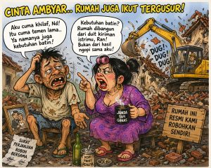 rumah dirobohkan_ilustrasi