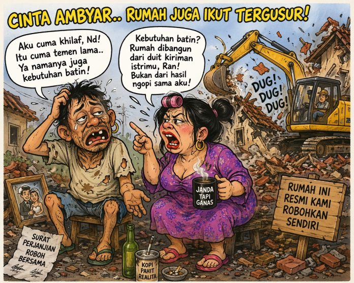 rumah dirobohkan_ilustrasi
