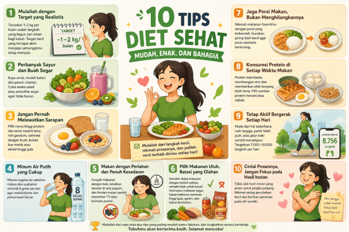 10 Tips Diet Sehat untuk Pemula, Dijamin Tidak Menyiksa!