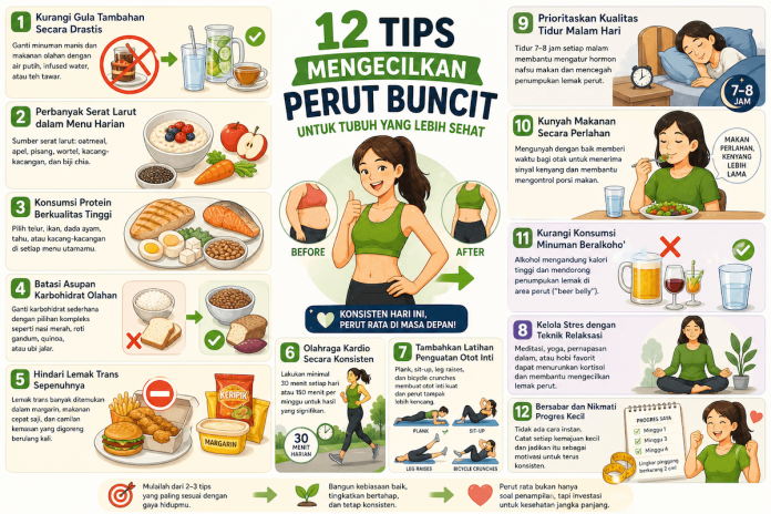 12 Tips Mengecilkan Perut Buncit Secara Alami Bisa Dicoba